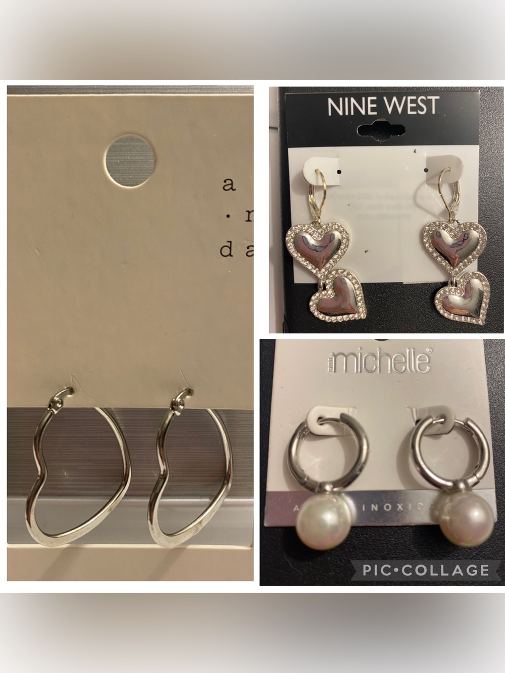 Bundle of Silver Earrings (3)